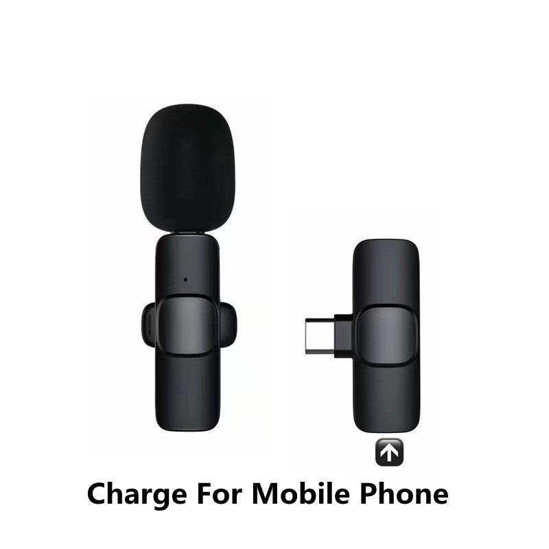 Wireless Lavalier Clip-On Microphone for iPhone, Android, Laptop (Lightning / USB-C)