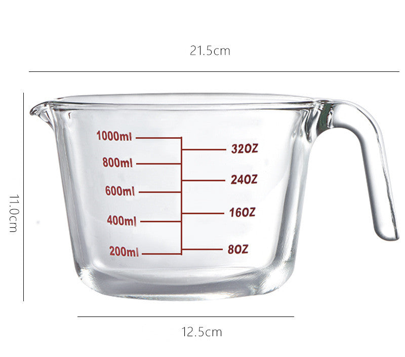 Glass Measuring Jug – Oz & ML