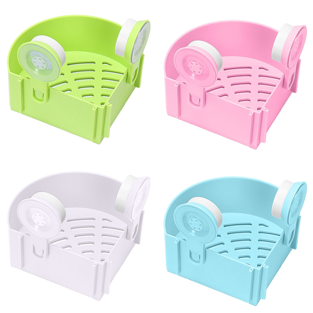 Powerful Suction Corner Bathroom Shelf