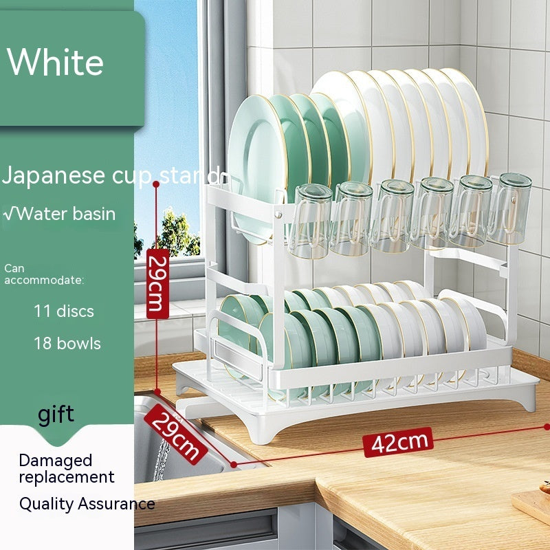 Multi-Function Dish & Cup Drying Rack – Foldable Kitchen Organiser