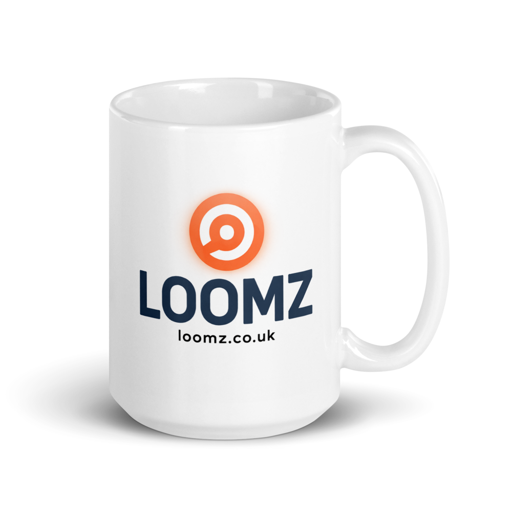 Loomz 15 oz White Glossy Mug