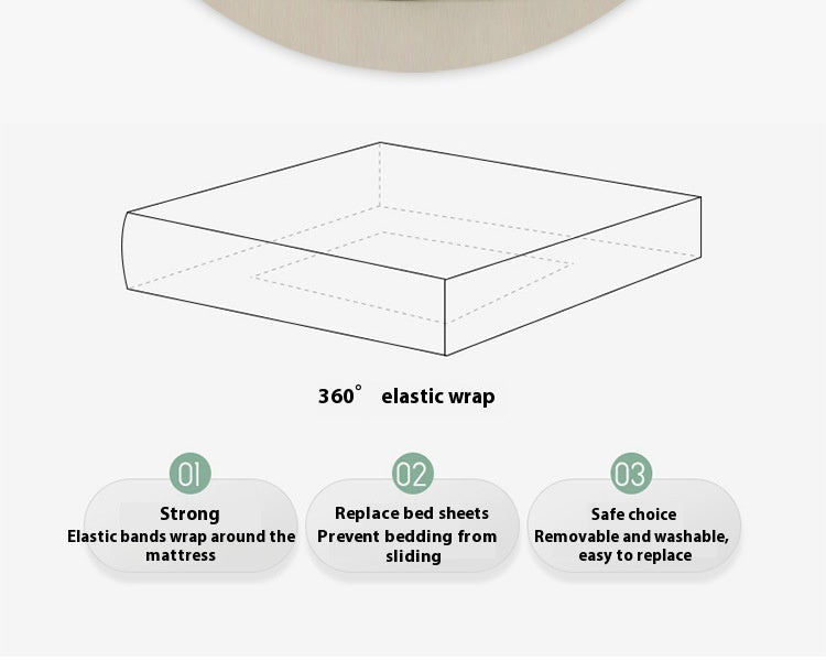 Solid Colour Fitted Bed Mattress Sheet