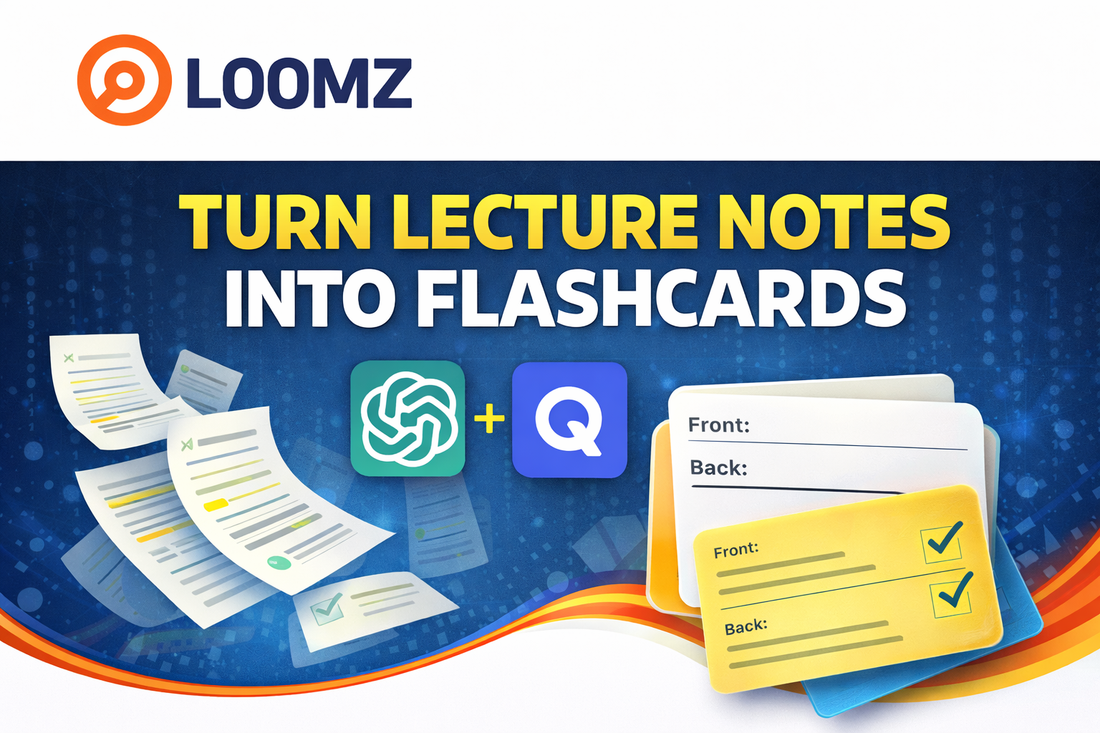 Don’t Just Take Notes. Turn Them Into Revision Flashcards (Using ChatGPT + Quizlet)