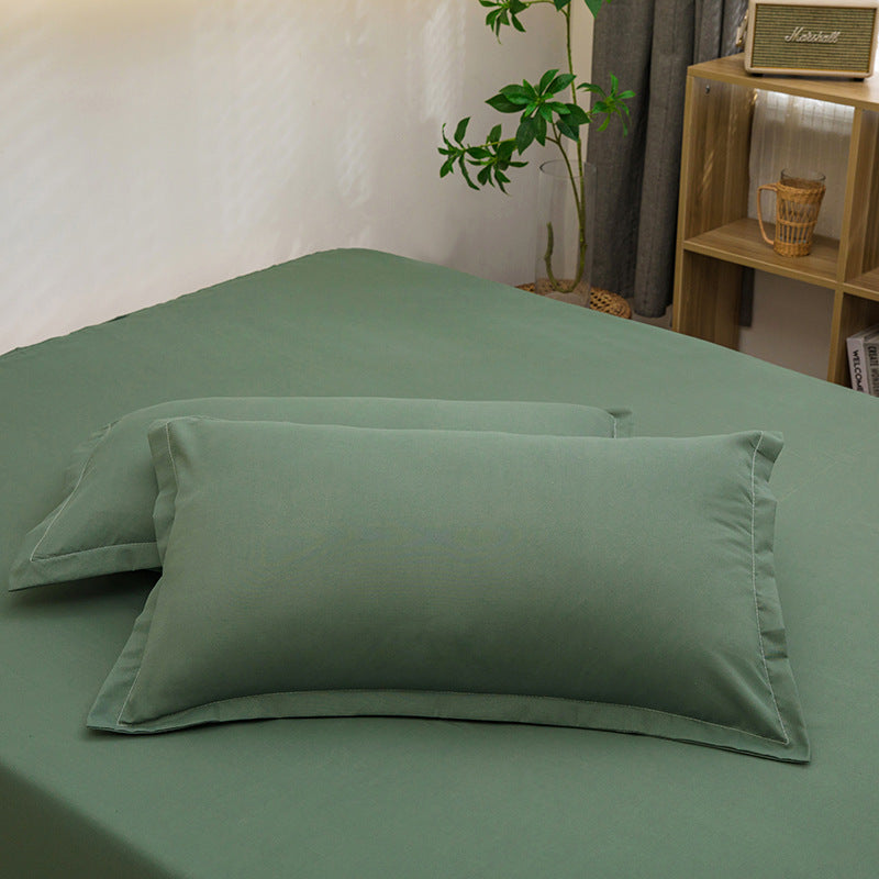 Plain Washed Cotton Pillowcase (48 × 74cm)