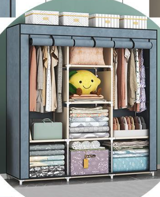 Easy-Assemble Wardrobe & Storage Cabinet (lightweight)