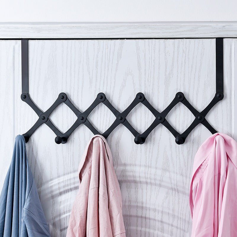 Retractable Stainless Steel Over-Door Hook Rack