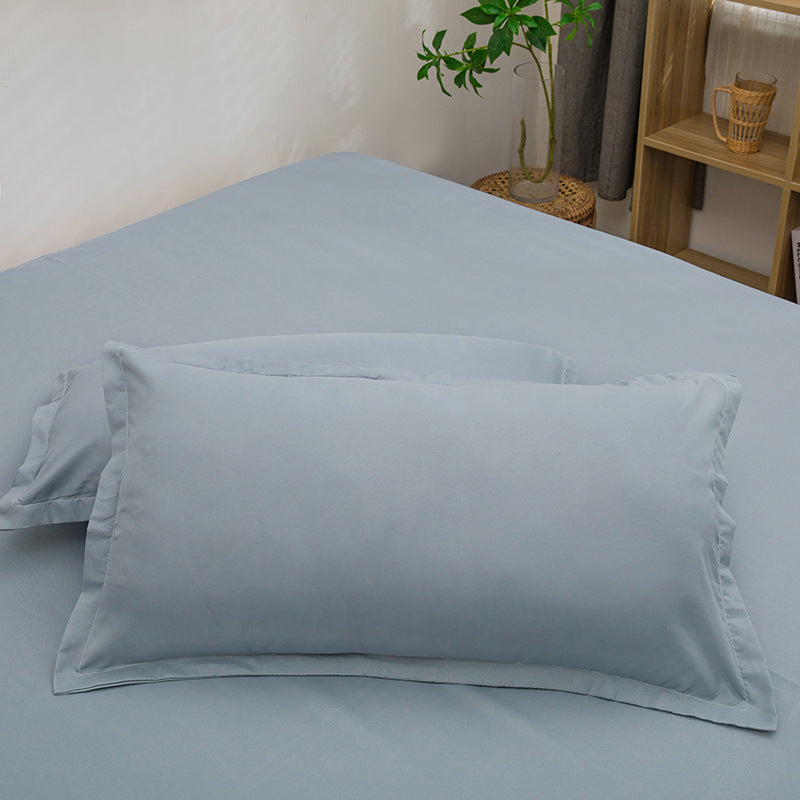 Plain Washed Cotton Pillowcase (48 × 74cm)