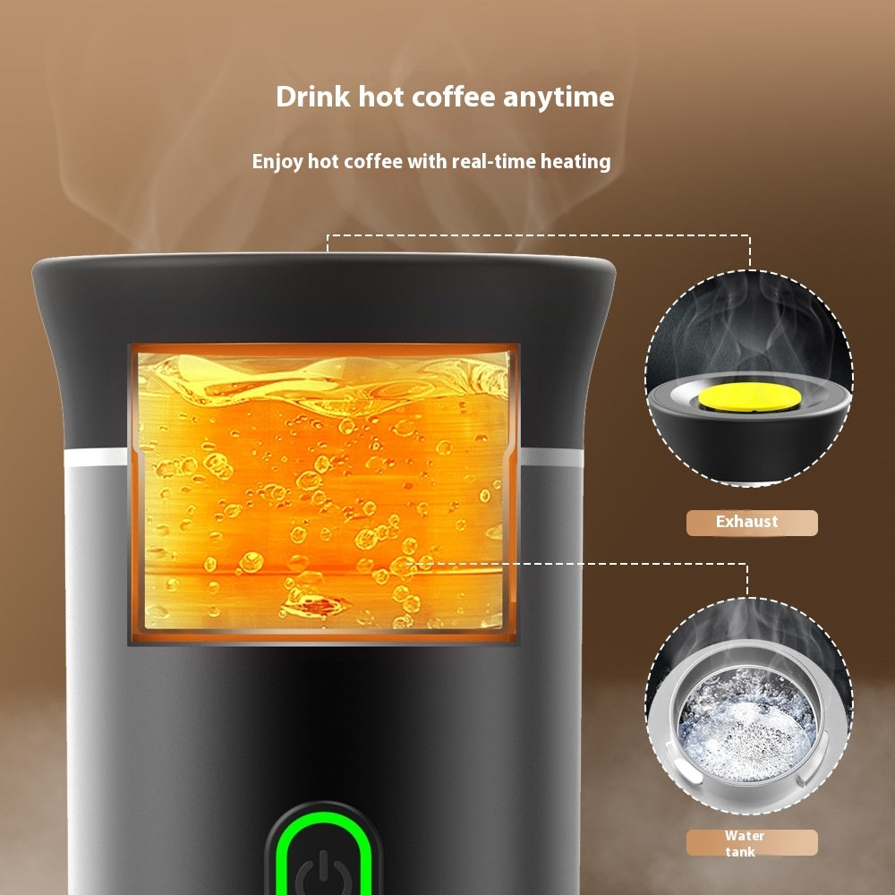 Electric 3-in-1 Portable Espresso Maker (pods and ground coffee)