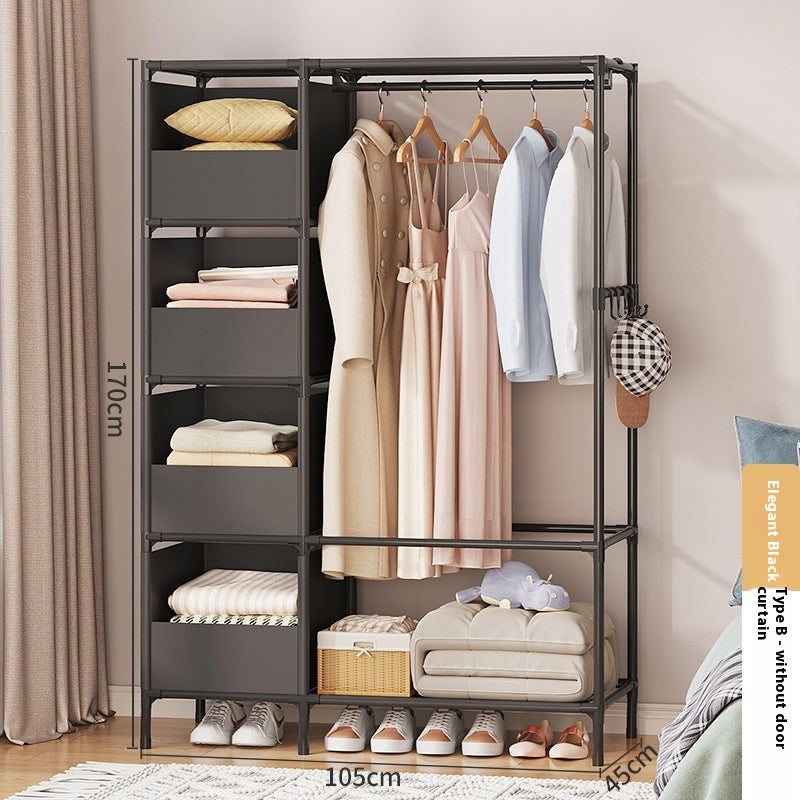Simple Assembly Wardrobe – Lightweight Metal Frame