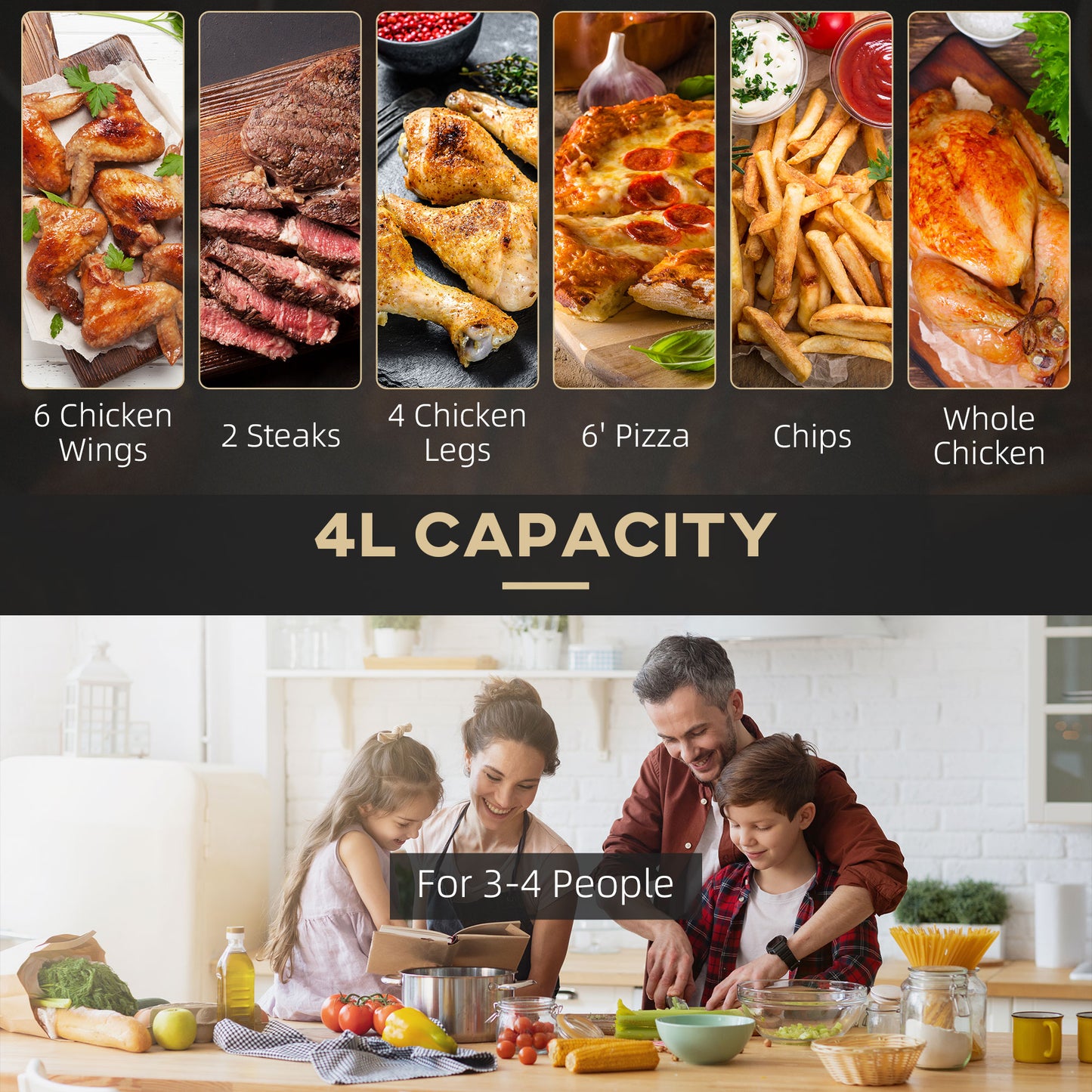 4L Digital Air Fryer – 1300W