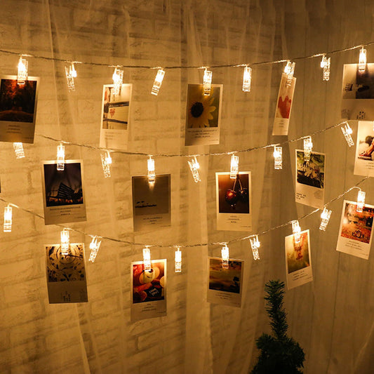 LED Photo Clip String Lights (Battery Powered)