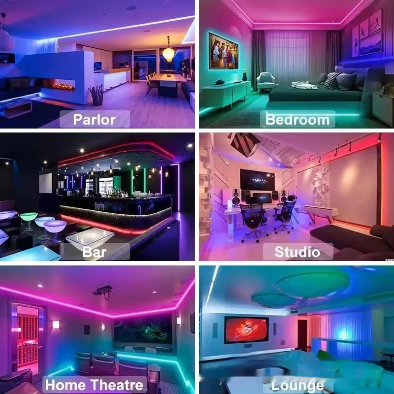 RGB LED Light Strip – Bluetooth App & Remote Control (USB 5V)