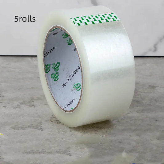 Transparent Packing Tape (5-Roll Pack)