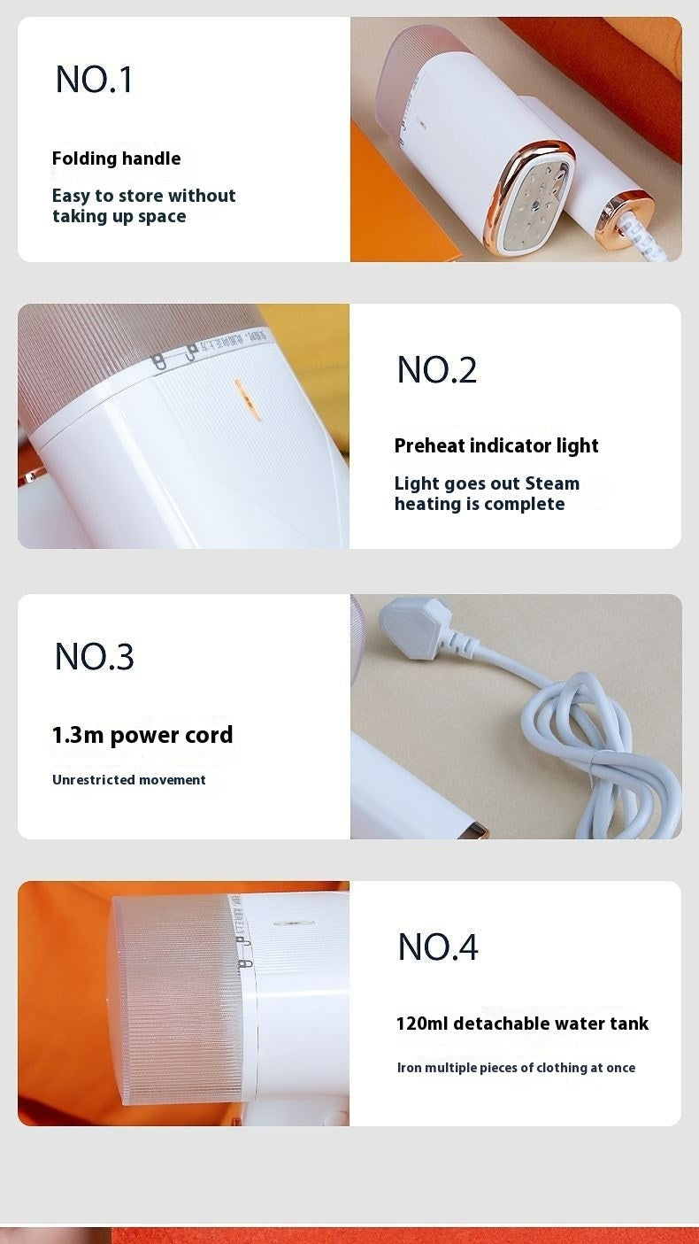 Portable Foldable Garment Steamer Iron – 1000W