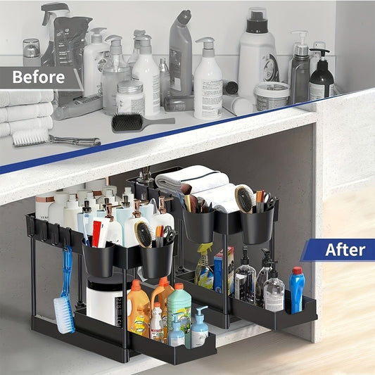 Under-Sink Storage Organiser (tool free assembly)