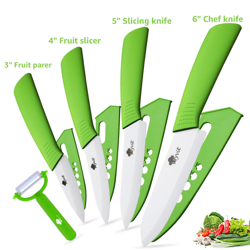 5-Piece Ceramic Knife Set (Zirconia Blades)