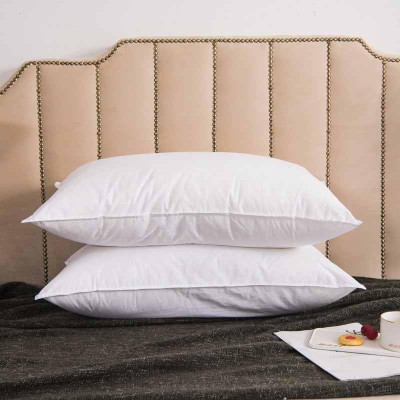 White Rectangle Pillow Insert - feather-velvet filling (one)