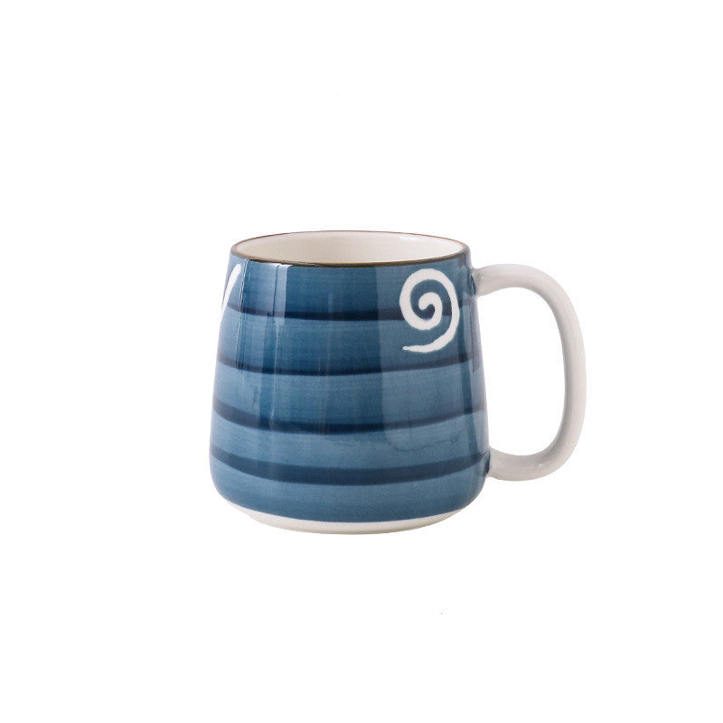 Large Hand-Painted Ceramic Coffee, Tea & Milk Mugs