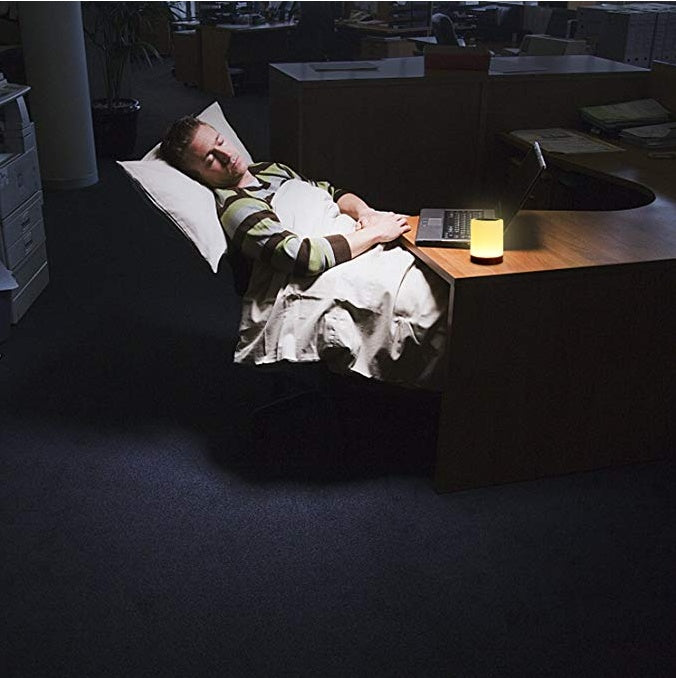 Wood Grain Touch Night Light (USB Rechargeable)