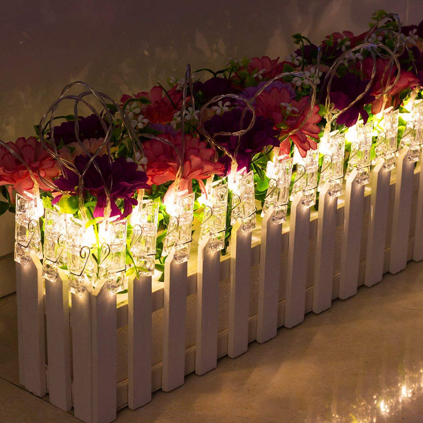 LED Photo Clip String Lights (Battery Powered)
