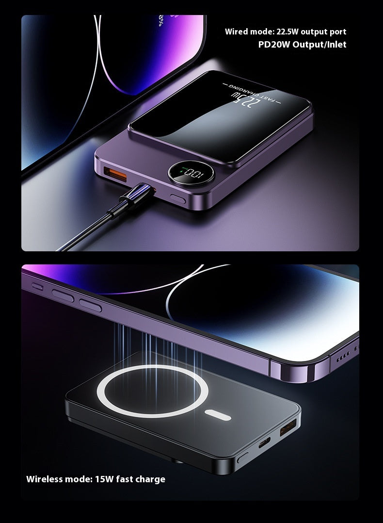 Thin Magnetic Wireless Power Bank