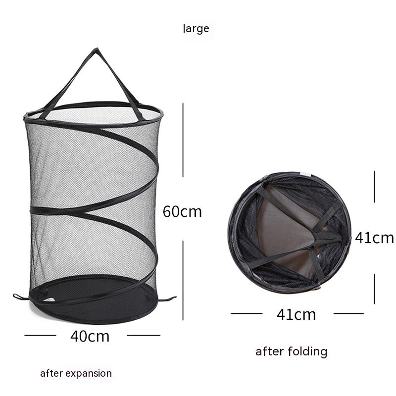 Pop-Up Mesh Laundry Basket