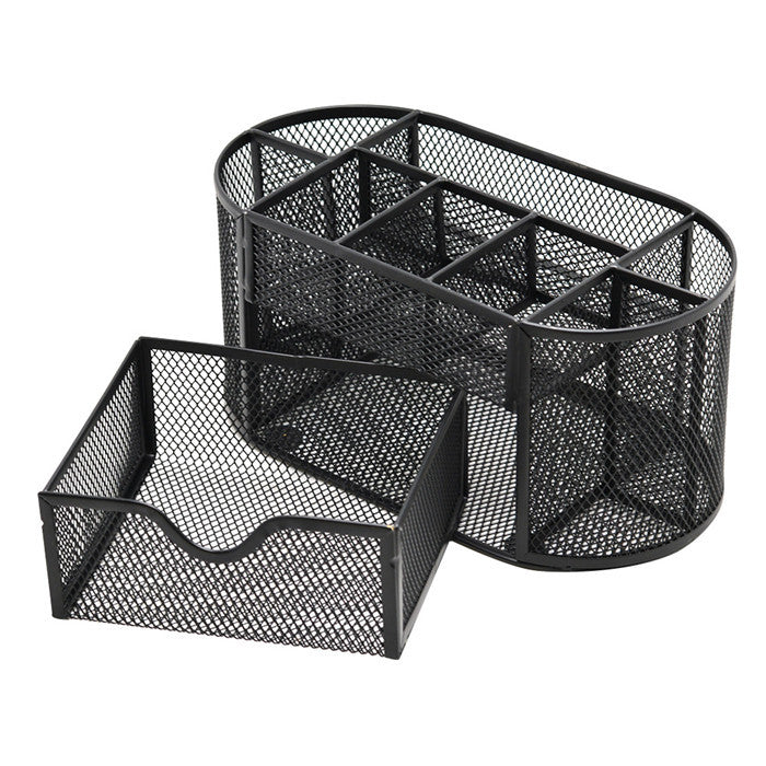 Iron Desk Organiser with Eight Compartments and Drawers
