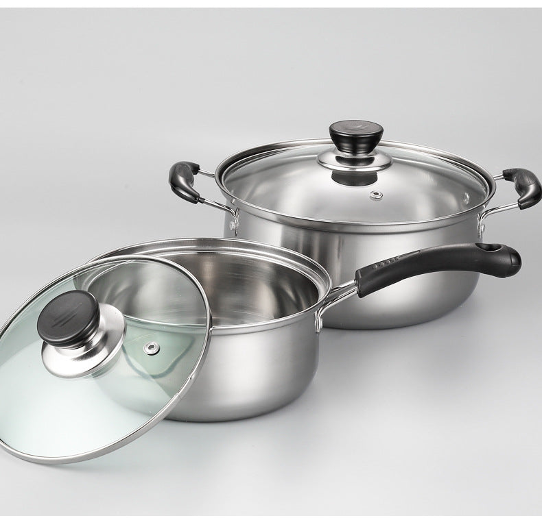 3-Piece Stainless Steel Cookware Set