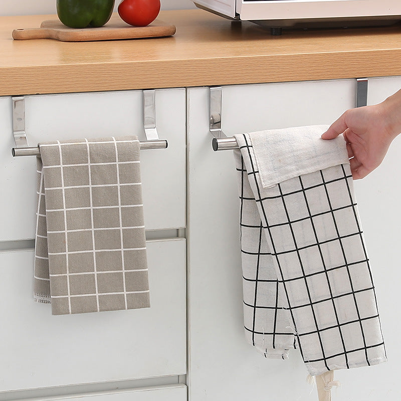Stainless Steel Over-Cabinet Door Towel Rack