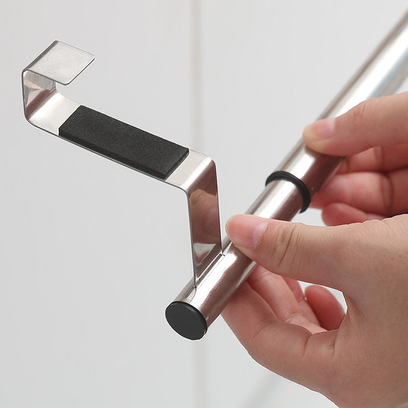 Stainless Steel Over-Cabinet Door Towel Rack
