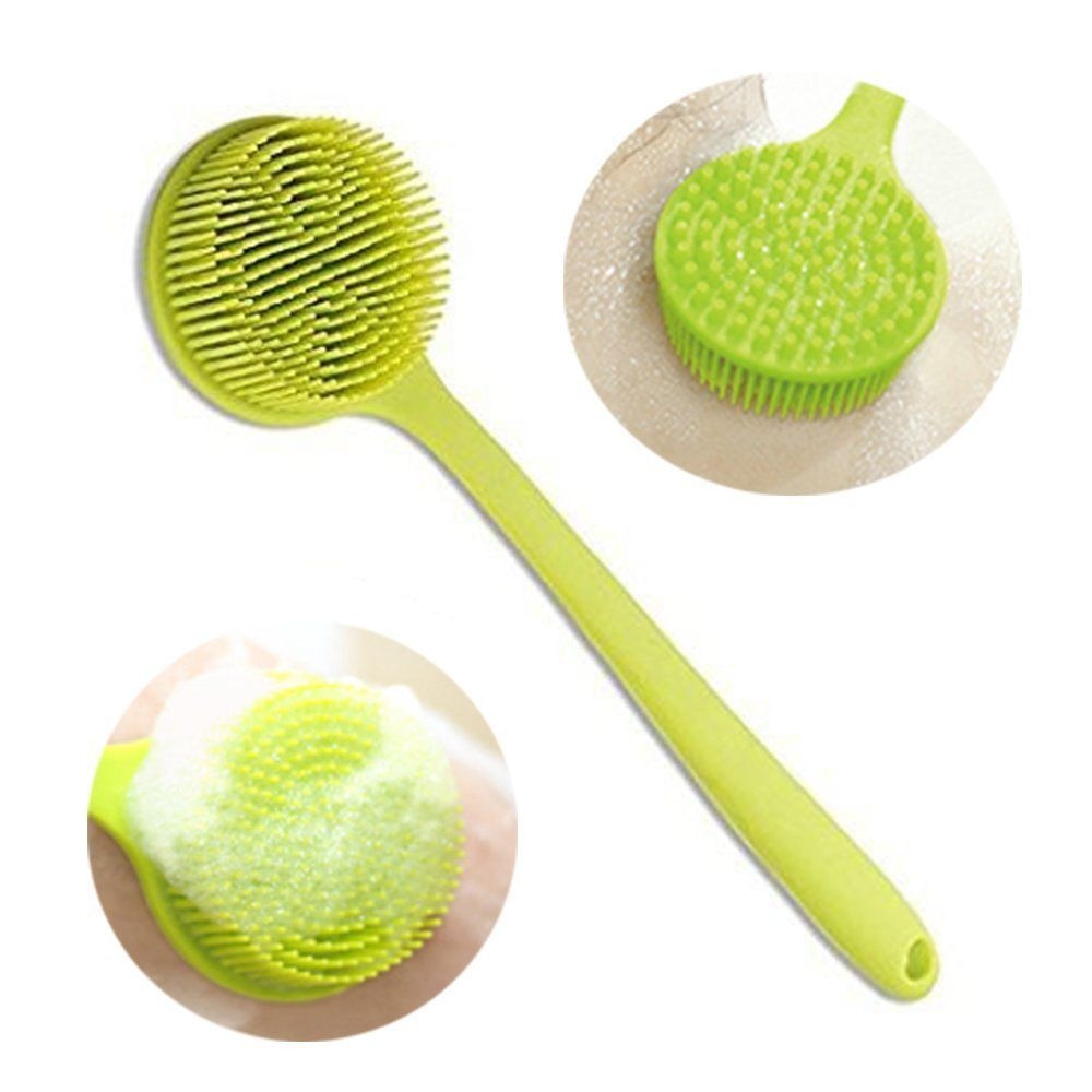 Silicone back scrubber - long handle