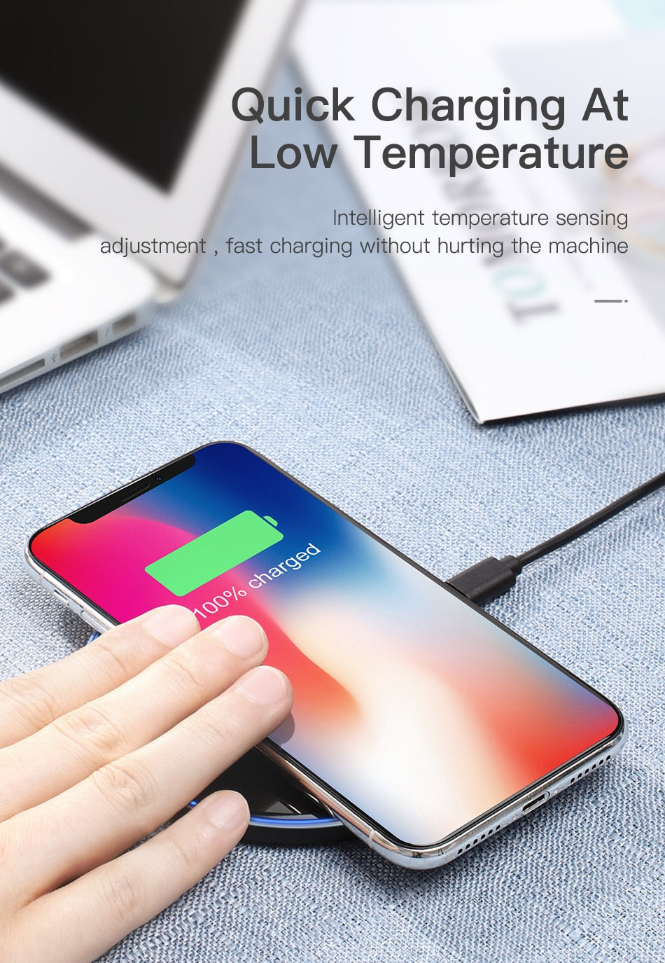 Ultra-Thin Wireless Phone Charger (10W)