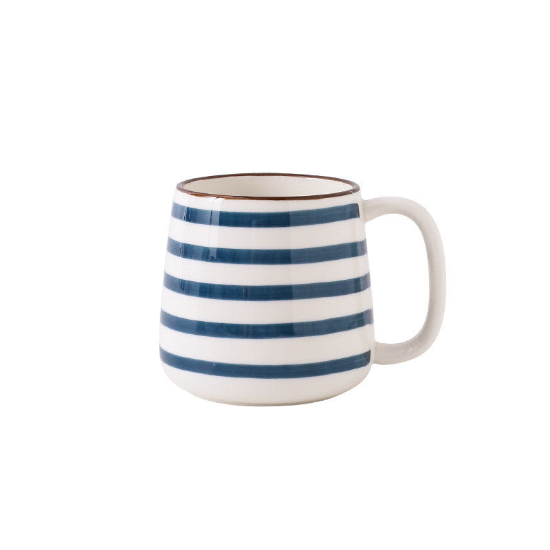 Large Hand-Painted Ceramic Coffee, Tea & Milk Mugs