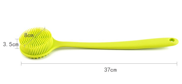 Silicone back scrubber - long handle