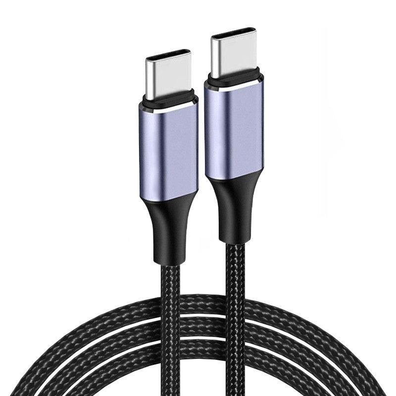 Dual-Port Fast-Charging USB-C to USB-C Cable