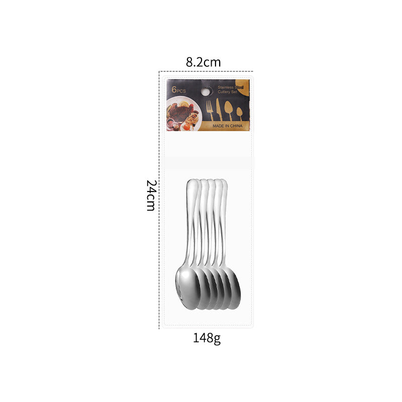 24-Piece Stainless Steel Cutlery Set (6 Place Settings)
