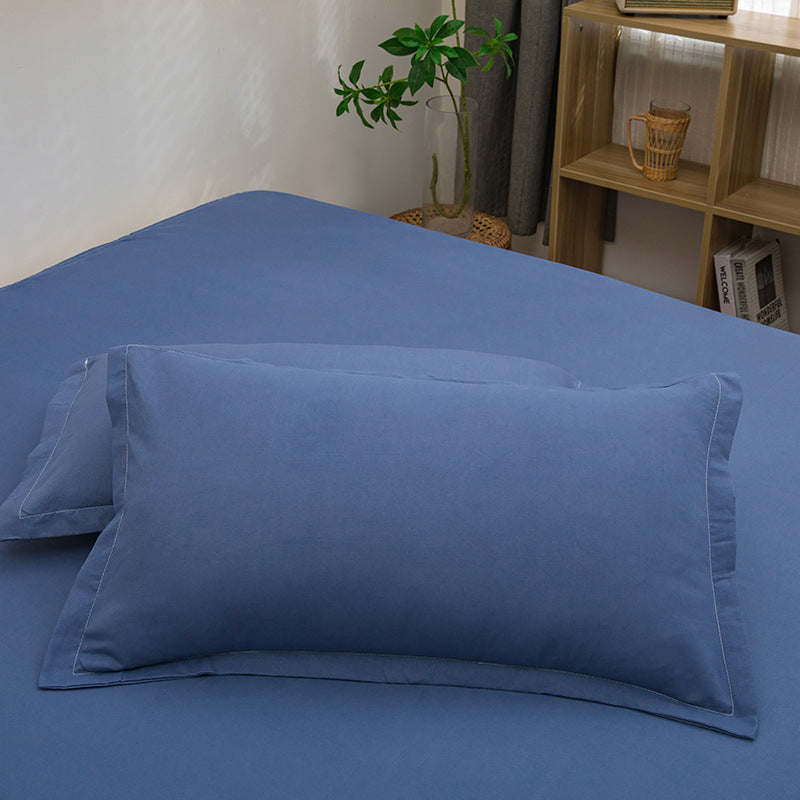 Plain Washed Cotton Pillowcase (48 × 74cm)