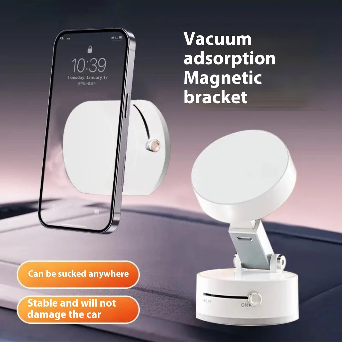 Vacuum Magnetic Suction Phone & Tablet Mount