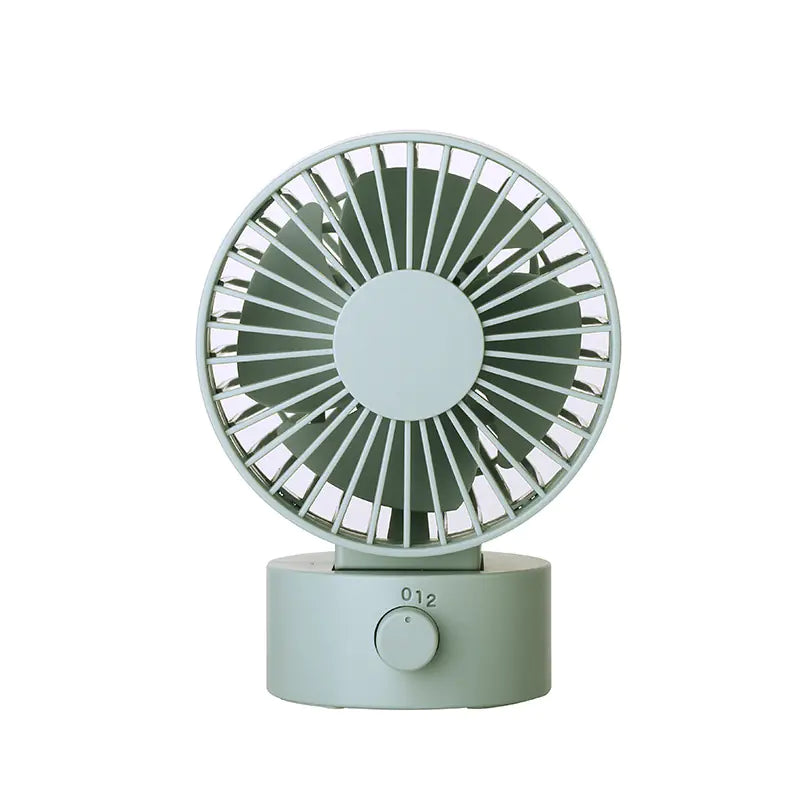 Silent Dual-Blade Mini USB Desk Fan