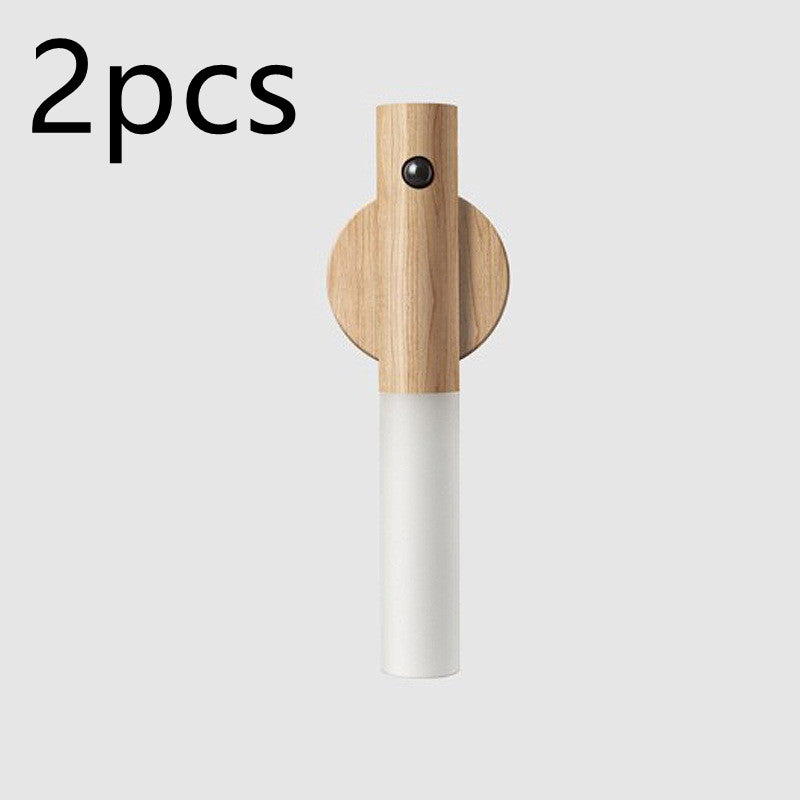 Motion Sensor LED USB Magnetic Wood Wireless Night Light (USB)