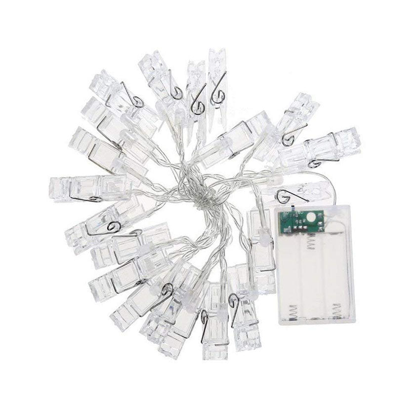 LED Photo Clip String Lights (Battery Powered)