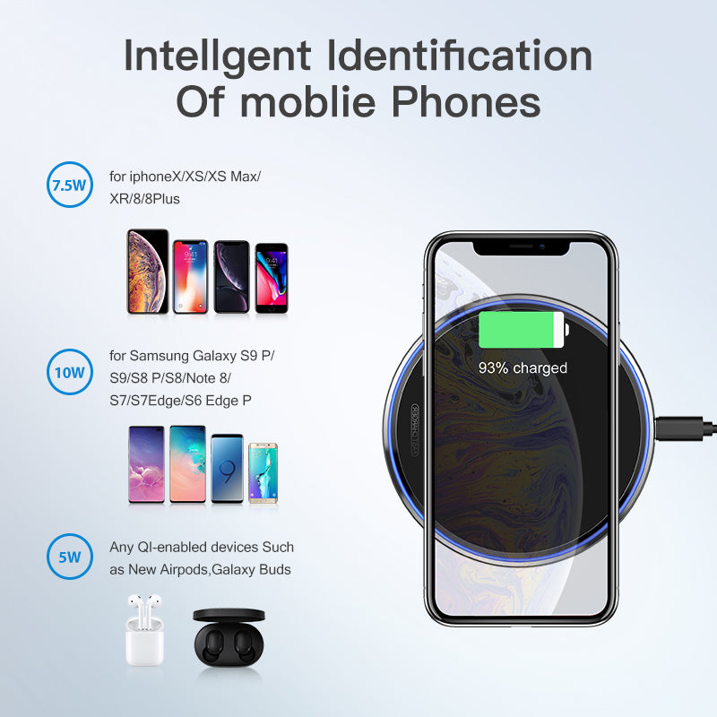 Ultra-Thin Wireless Phone Charger (10W)