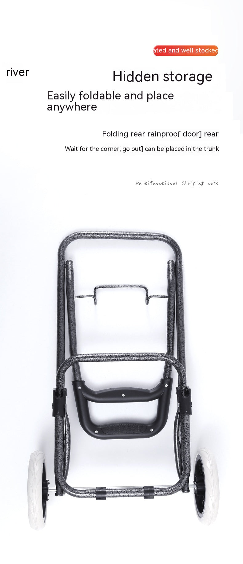 Foldable Shopping Trolley (“Your Arms Will Thank You” Cart)