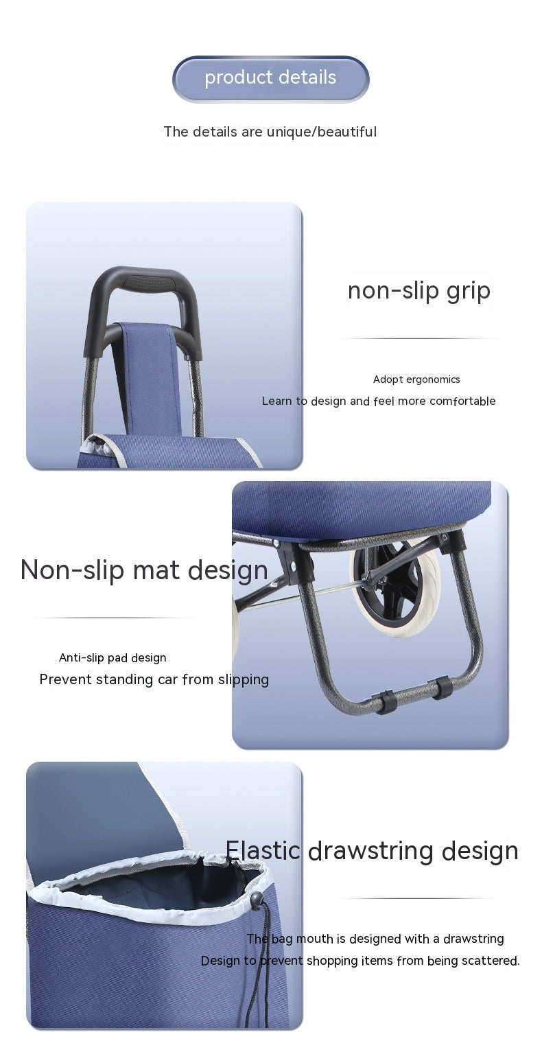 Foldable Shopping Trolley (“Your Arms Will Thank You” Cart)