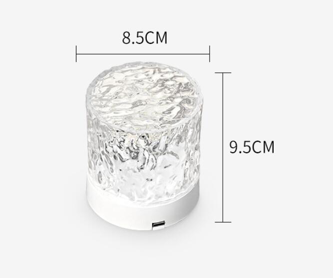 Crystal Lamp Water Ripple Projector Night Light