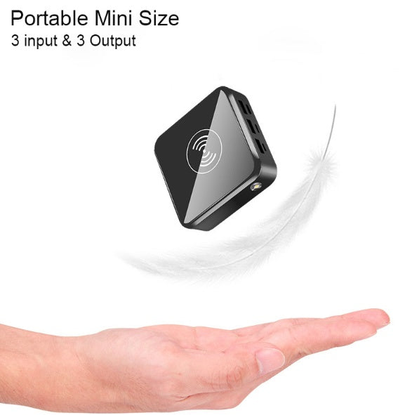 Wireless and wired USB Charging Power Bank (10000mAh)