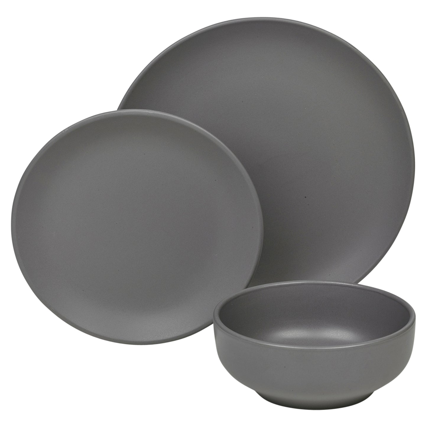 Coloured Stone Ceramic 12/24 Piece Dinnerware Crockery Plates Bowls Dining Set