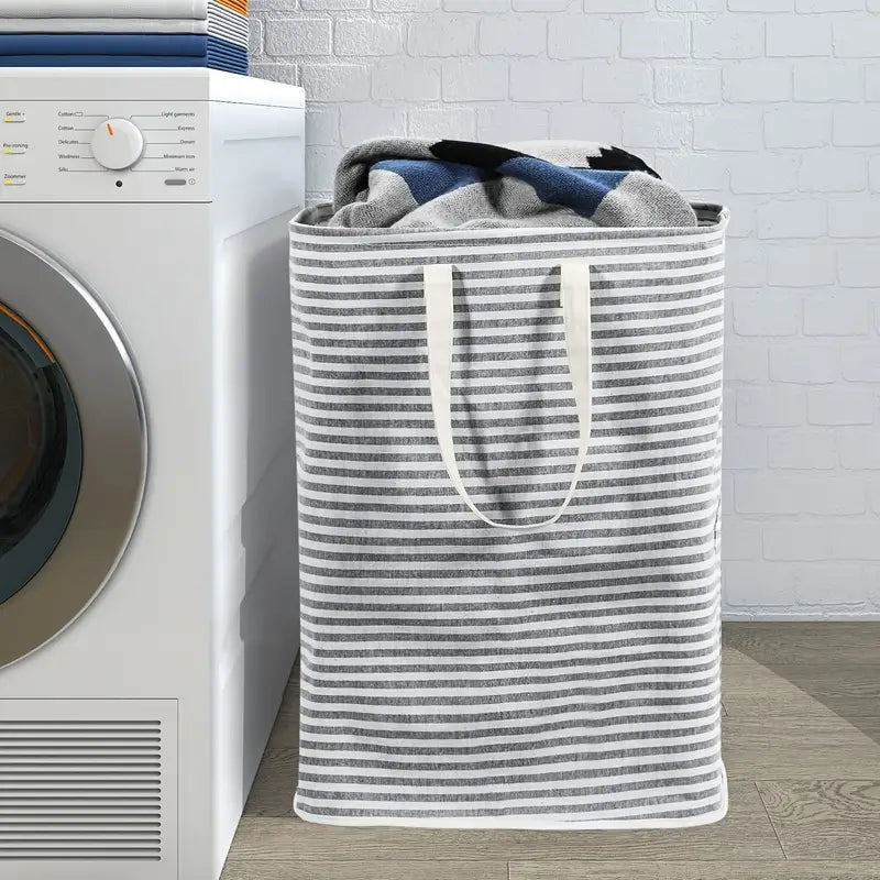 72L Collapsible Laundry Hamper with Extended Handles