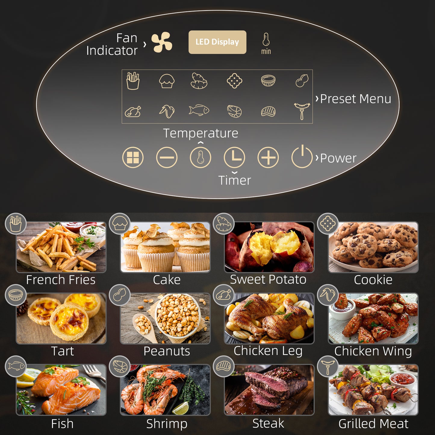 4L Digital Air Fryer – 1300W