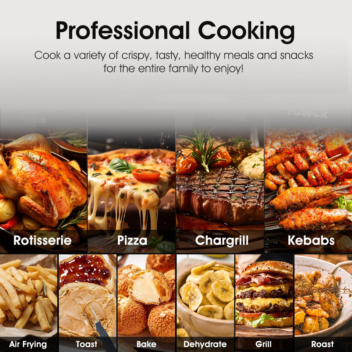 Air Fryer 6L Large Capacity Digital Touch Screen Mulitifunction Oil Free Frying